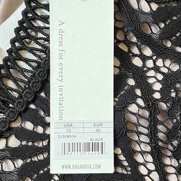 BB Dakota by Steve Madden Black Dress, Size 10, NWT; perfect NewYear's Eve dress - Picture 12 of 16